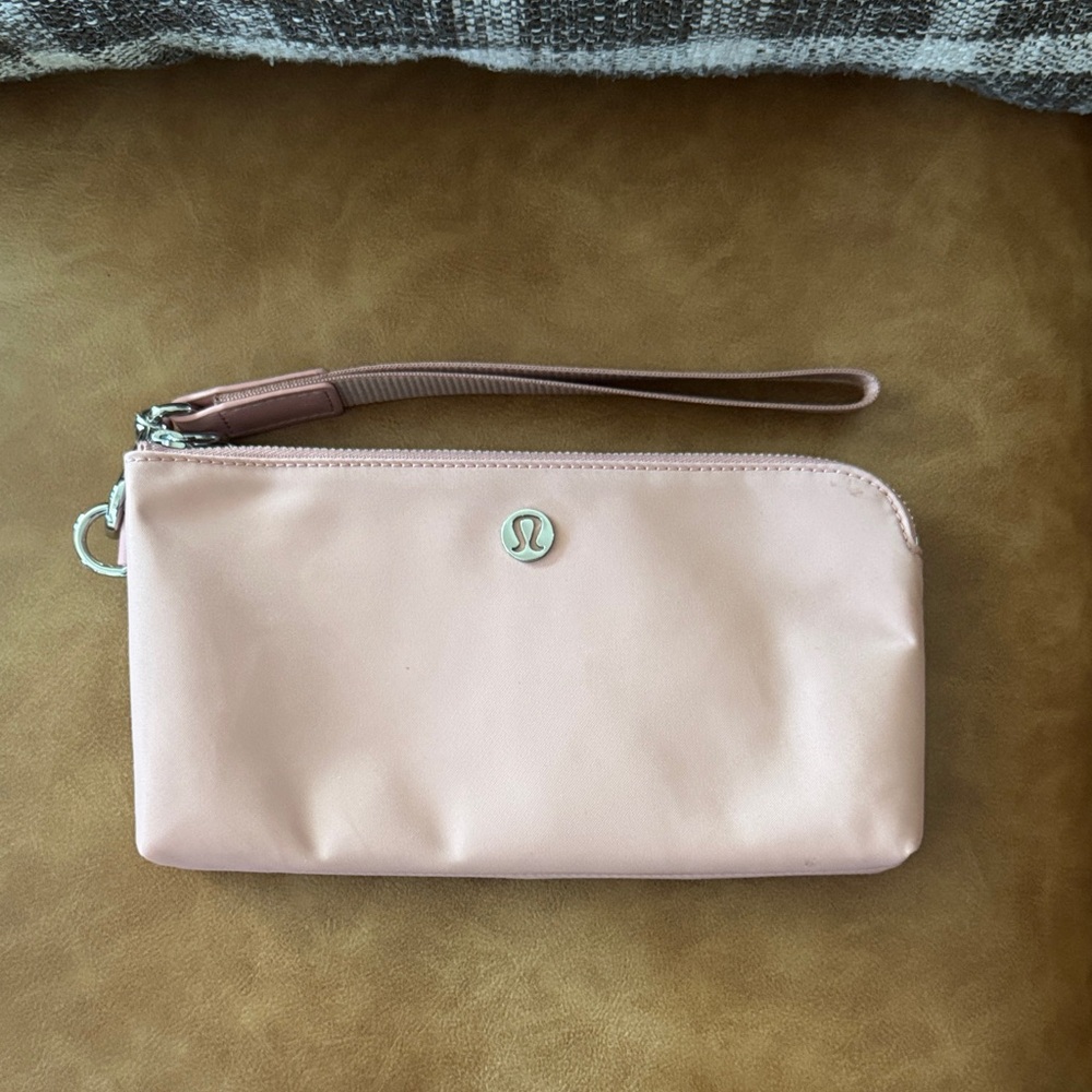 Lululemon Athletica Soft Pink Wristlet Clutch